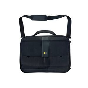 Case Logic Laptop Messenger Bag 17"x12"x3" w/ Carrying Strap Handle Black Unisex